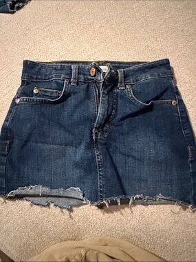 Dickies Dark Blue Denim Mini Skirt